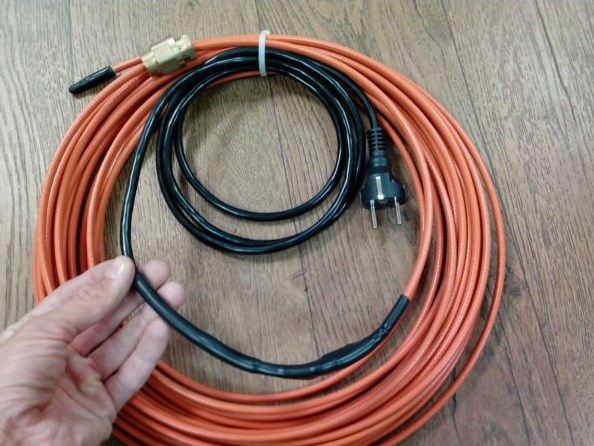 установка греющего кабеля
