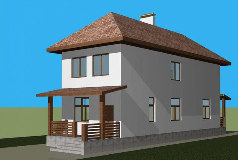 Проект двухэтажного дома